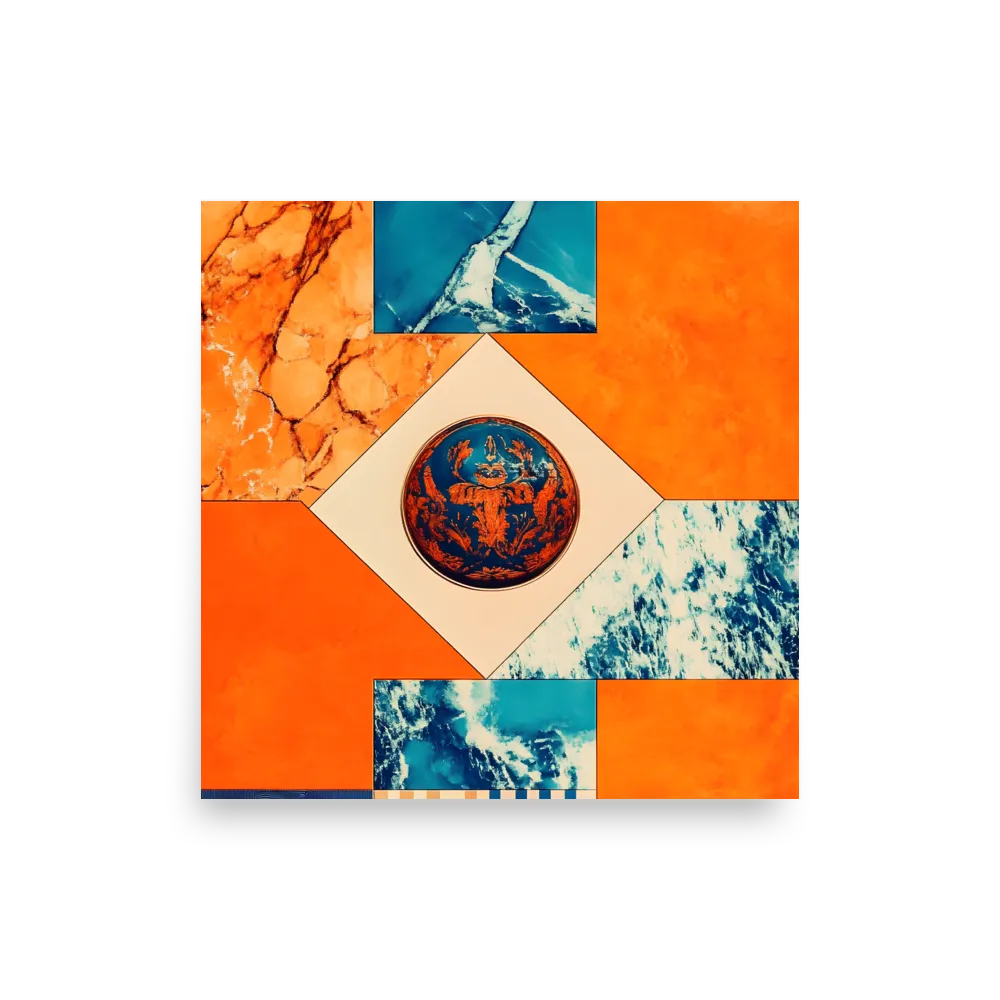 Harmonious Encounters: Abstract Geometry | Poster | 14″×14″