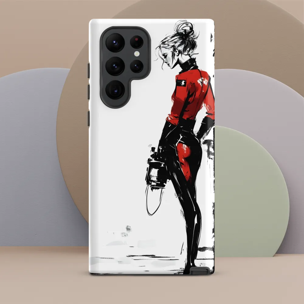 The Edgy Elegance | Phone Case |  S22 Ultra | Tough Case | Matte