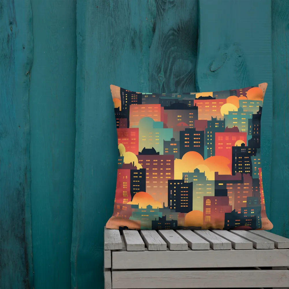 Twilight in the Concrete Jungle | Pillow | 22″×22″