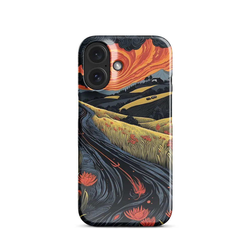 Whispers of the Winding Road | Phone Case |  16 | Snap Case | Glossy