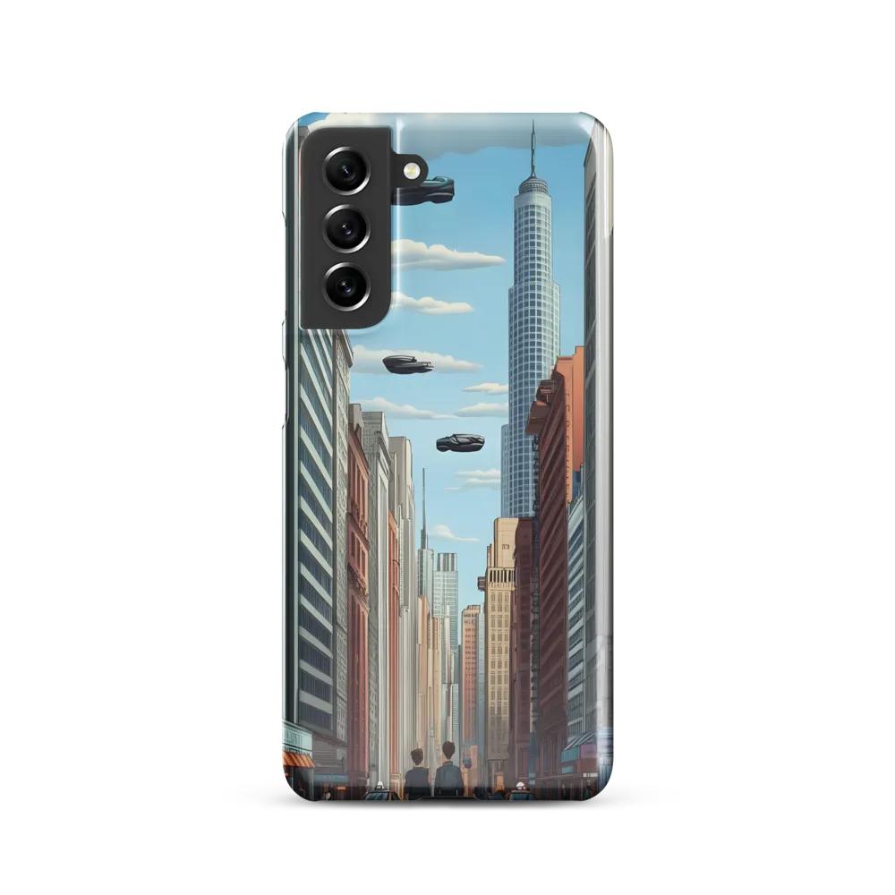 Futuristic Stroll through the Urban Skyline