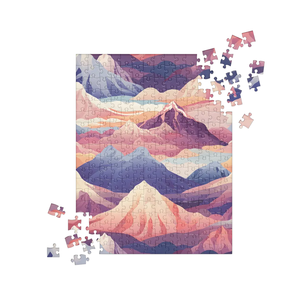 Ethereal Mountain Symphony | Jigsaw Puzzle | 252/520 pieces