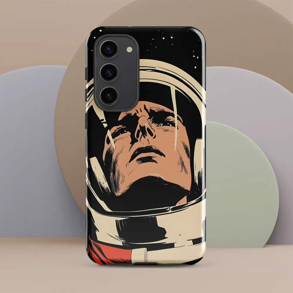 Gaze of the Astronaut | Phone Case |  S23 Plus | Tough Case | Glossy