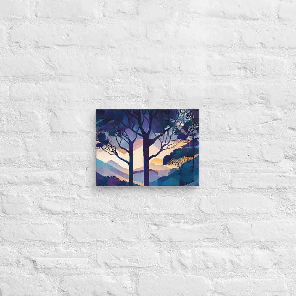 Tranquil Geometry: A Journey Through Color | Canvas | 9″×12″