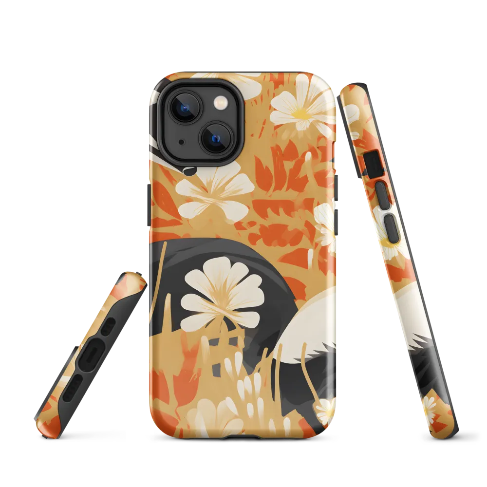 Whimsical Badgers in Bloom | Phone Case |  14 | Tough Case | Glossy