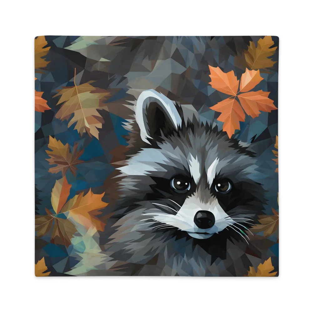 Whispers of Autumn: The Raccoon's Gaze