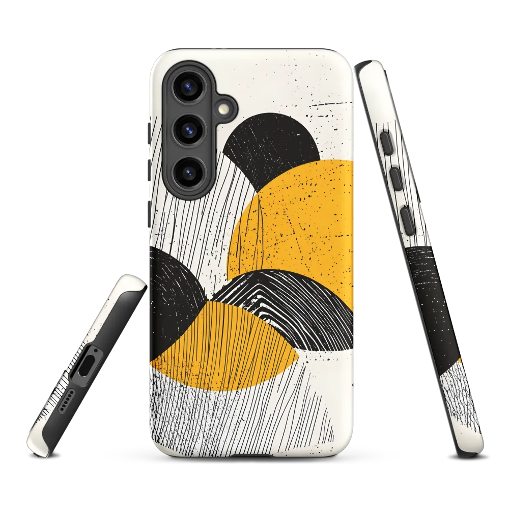 Layered Circles — Yellow & Black