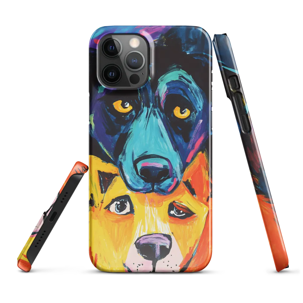 Vibrant Companions: An Expression of Canine Spirit | Phone Case |  12 Pro Max | Snap Case | Glossy