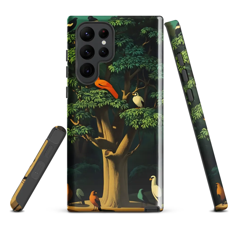 Harmony in Color: A Surreal Bird Symphony