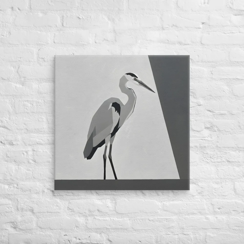 Geometric Heron 
 Canvas | 26″x 26″