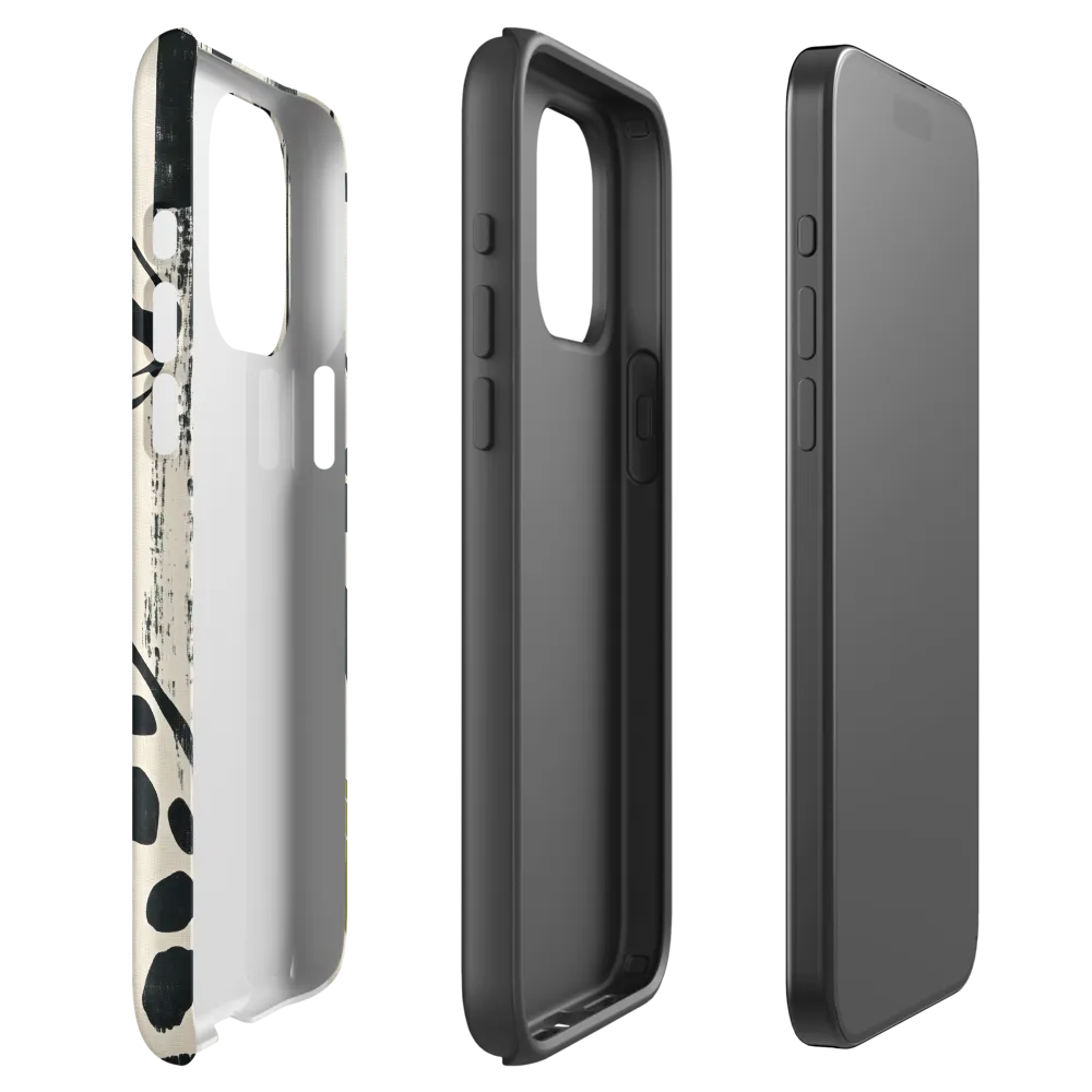 Leopard in Silhouette: A Modern Appeal | Phone Case |  15 Pro Max | Tough Case | Matte