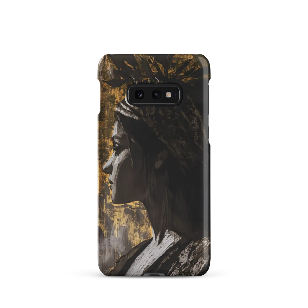 Golden Elegance: A Modern Profile Portrait
