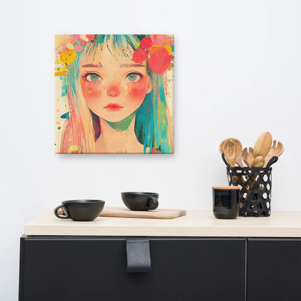 Whimsical Blossom | Canvas | 16″×16″