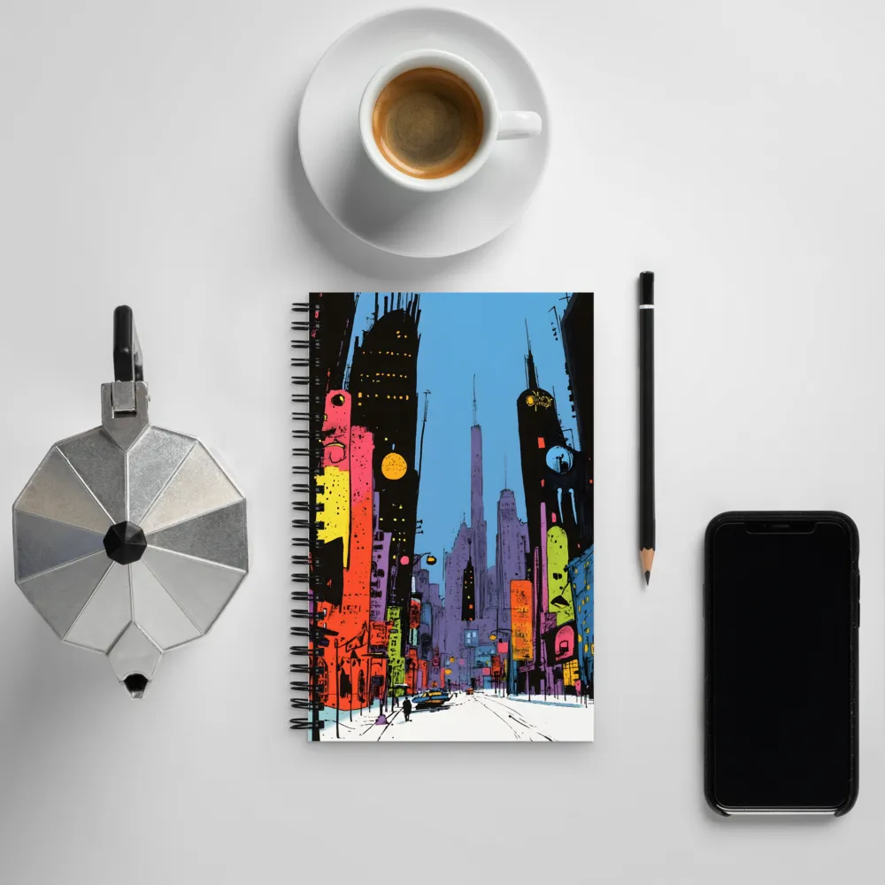 Neon City Dreams | Spiral Notebook