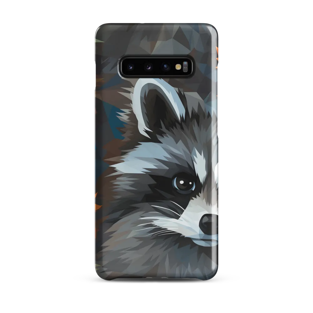 Whispers of Autumn: The Raccoon's Gaze | Phone Case |  S10 Plus | Snap Case | Glossy