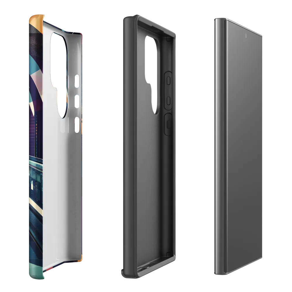 Reflections in a Futuristic Tunnel | Phone Case |  S23 Ultra | Tough Case | Matte