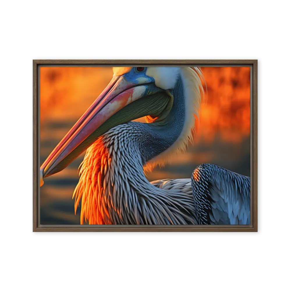 Elegance of the Pelican at Sunset