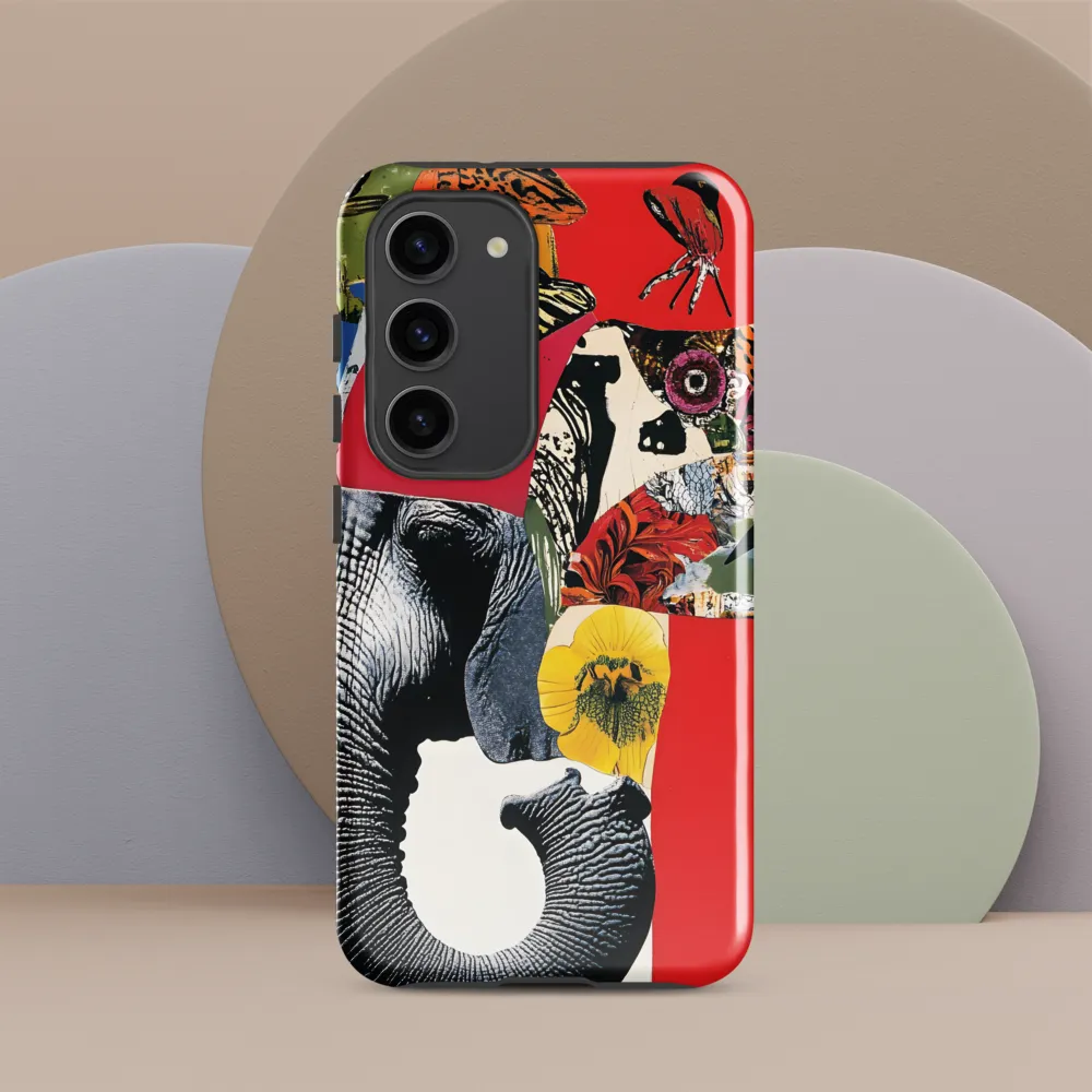 Whimsical Elephant: A Vibrant Collage of Life