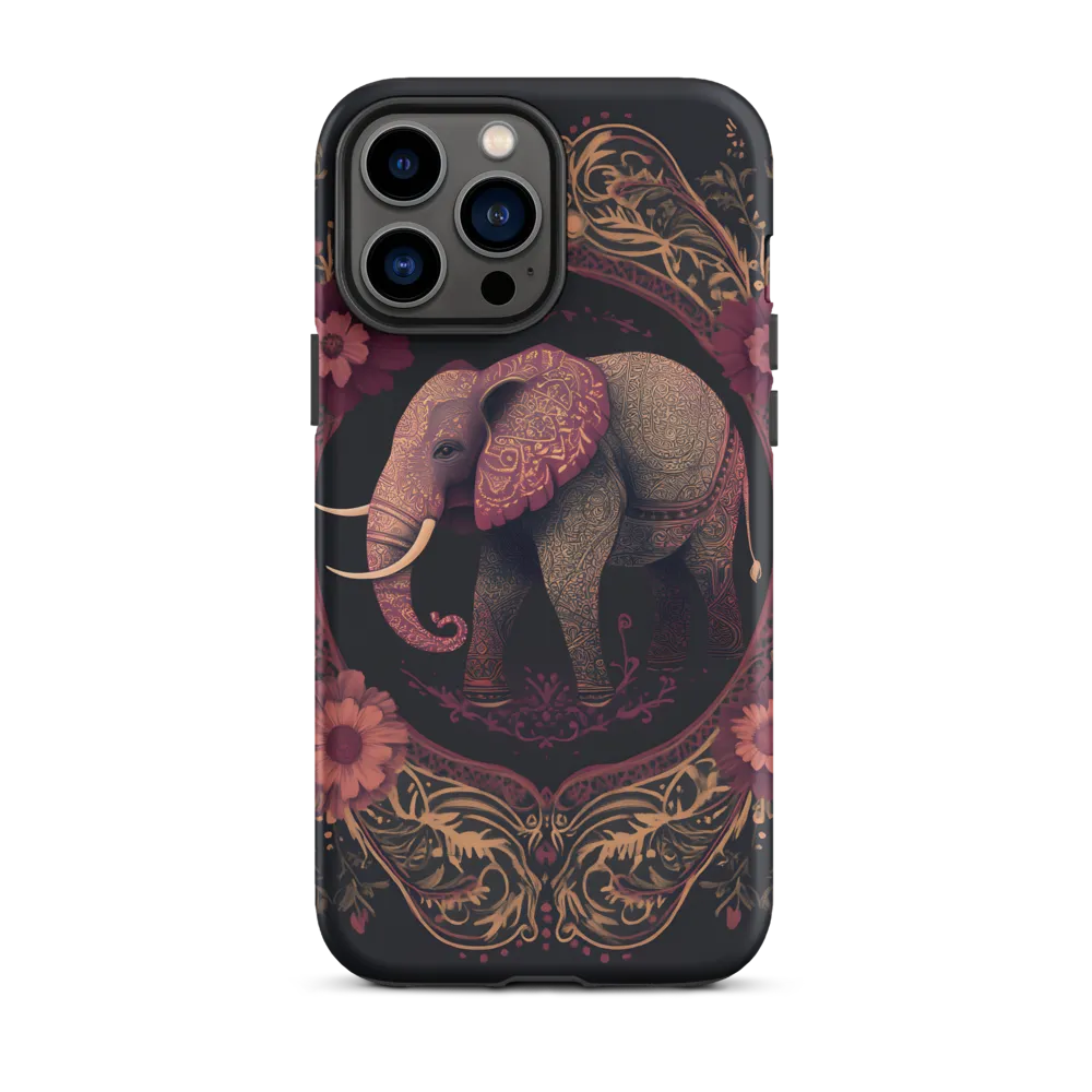 Regal Reverie: The Ornate Elephant | Phone Case |  13 Pro Max | Tough Case | Matte