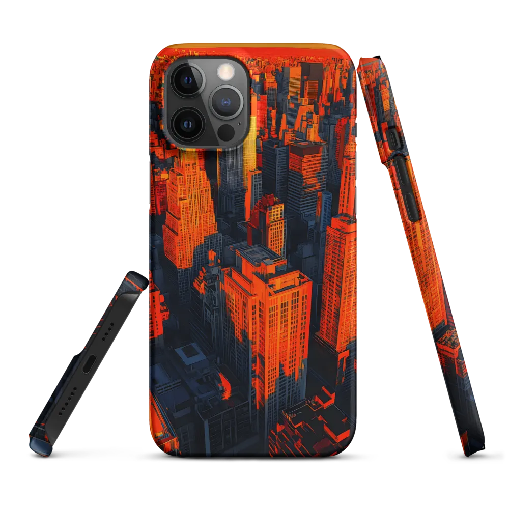 Urban Dawn: A Digital Ode to Skyscrapers | Phone Case |  12 Pro Max | Snap Case | Matte