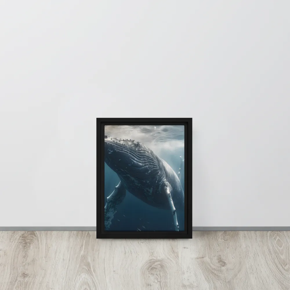 Graced by the Depths | Canvas with White Frame | 9″×12″