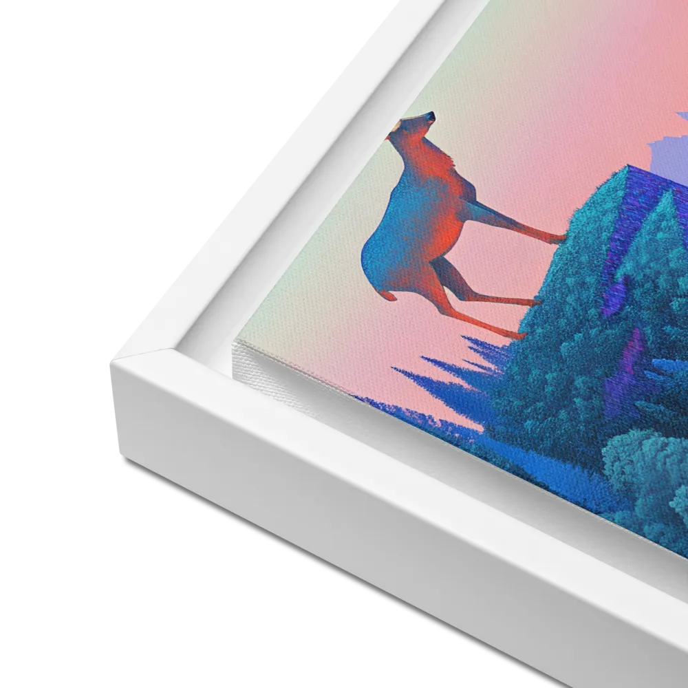 Majestic Refuge | Canvas with White Frame | 12″×12″