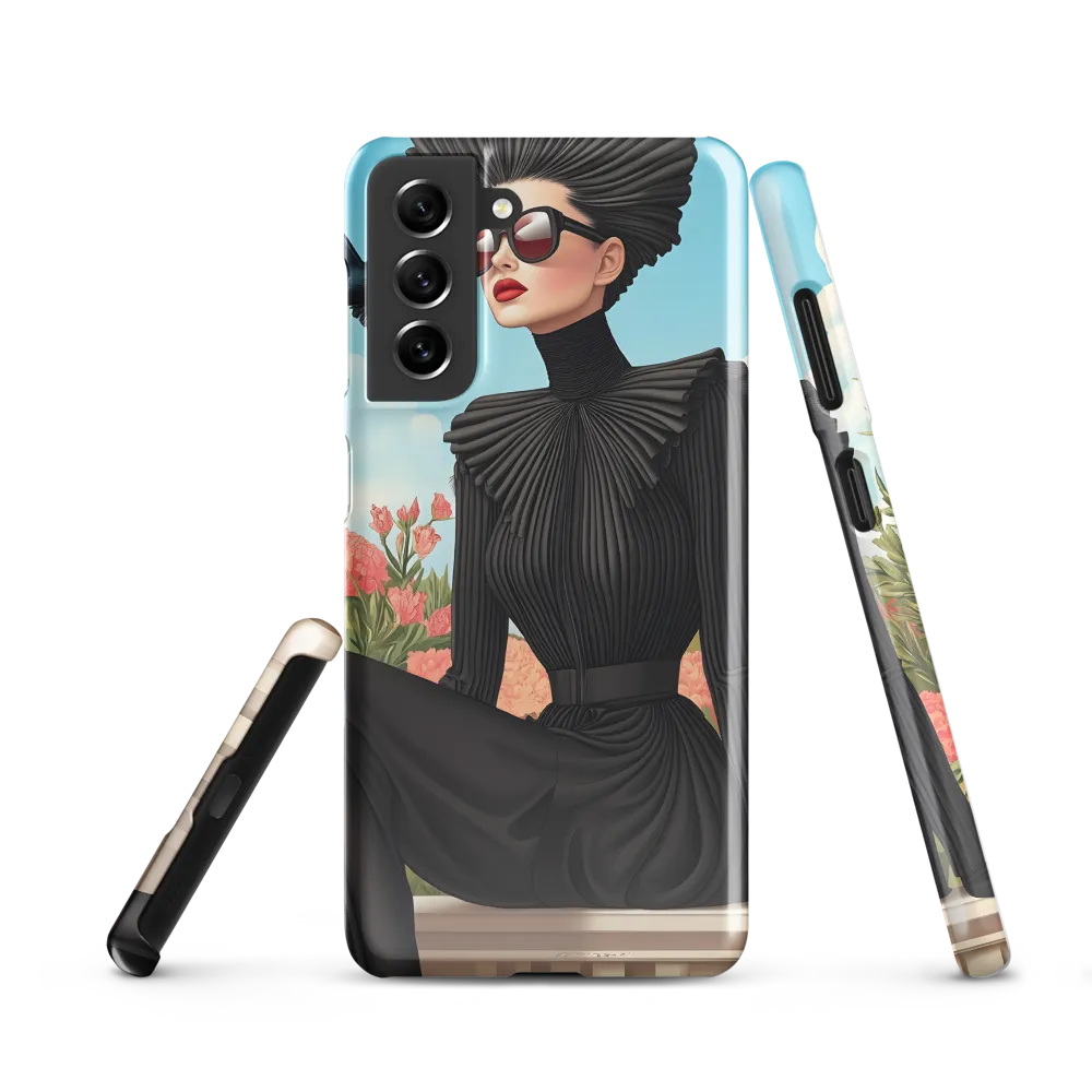 Chic Elegance in Bloom | Phone Case |  S21 | Snap Case | Glossy