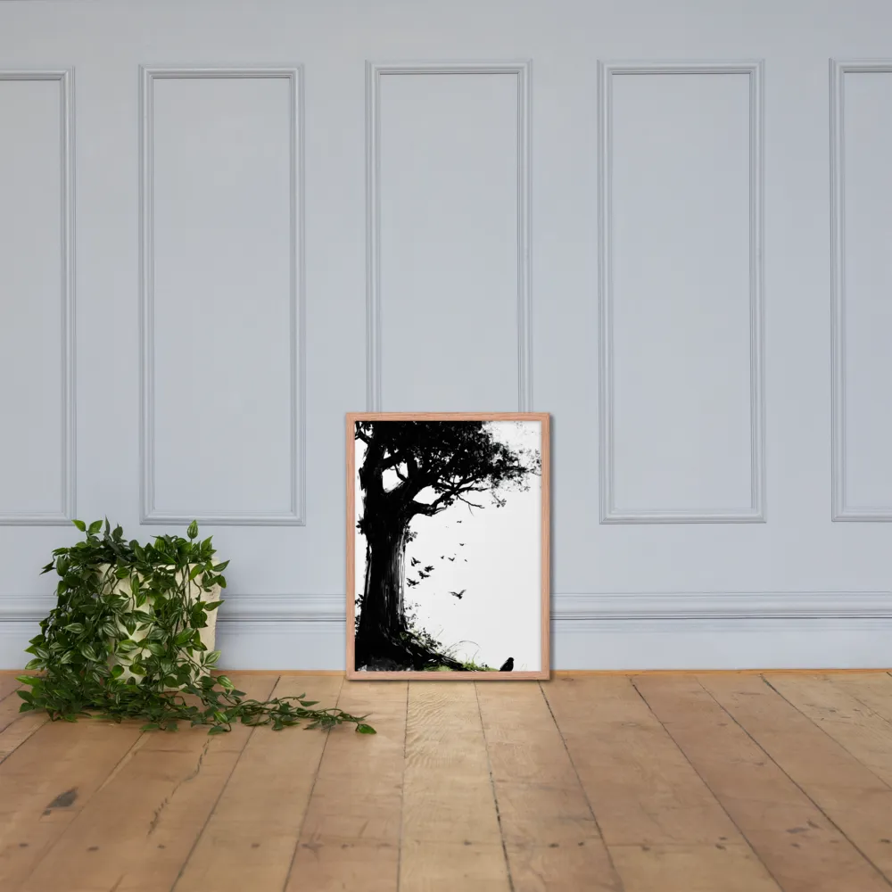 Whispers of Nature | Poster with Red oak Frame | 18″×24″