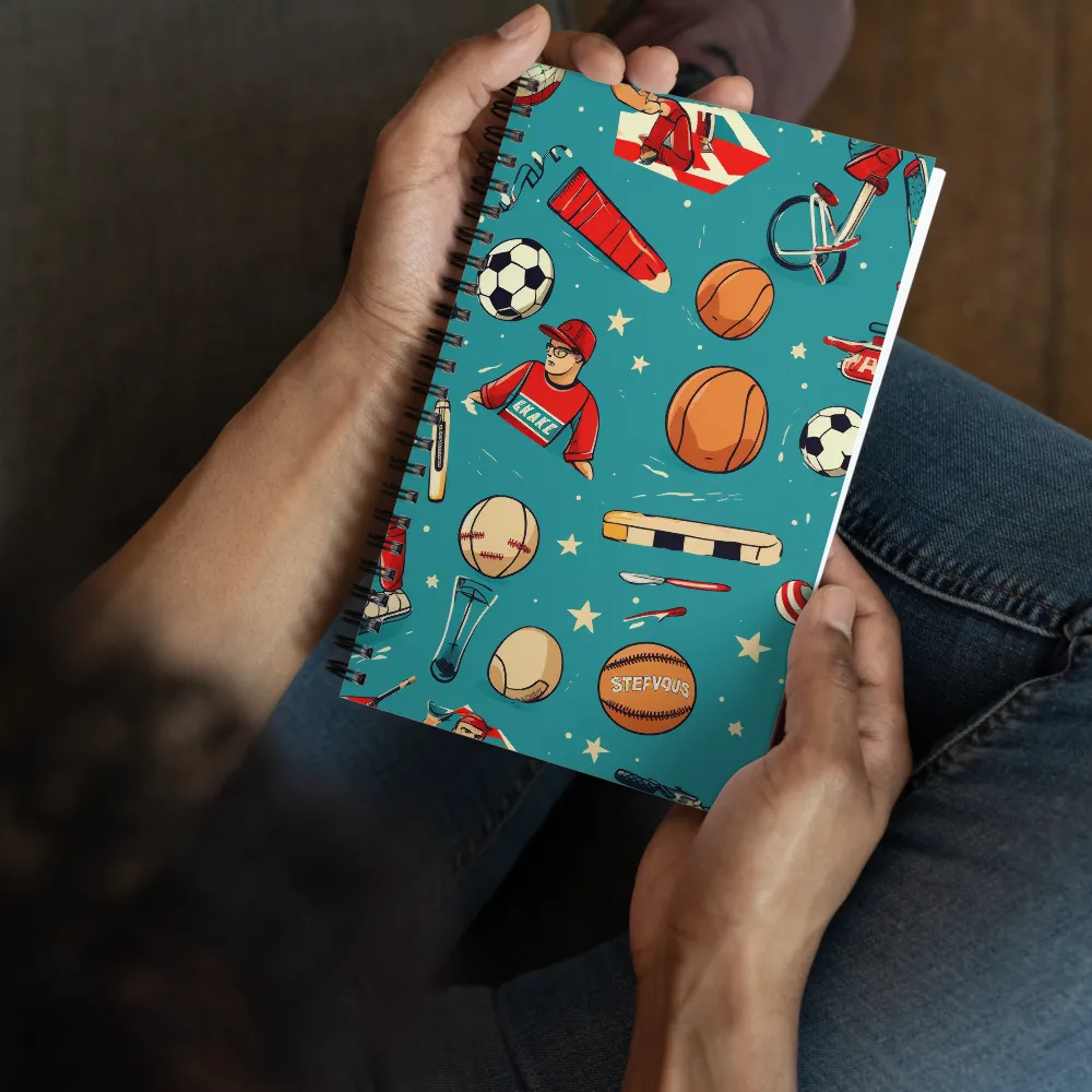 Playful Sports Medley | Spiral Notebook