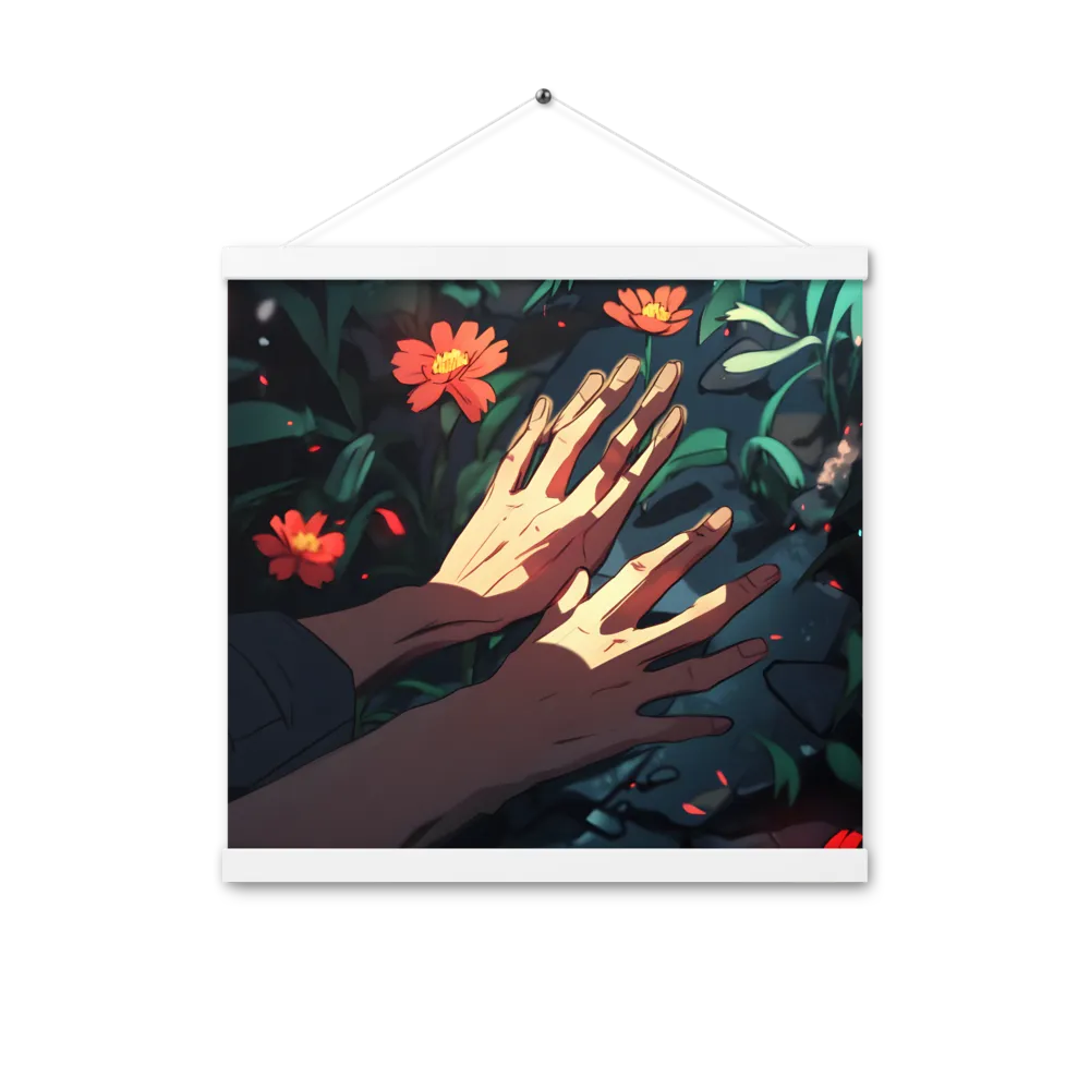 Whispers of Nature | Poster With White Wood Hanger | 16″×16″
