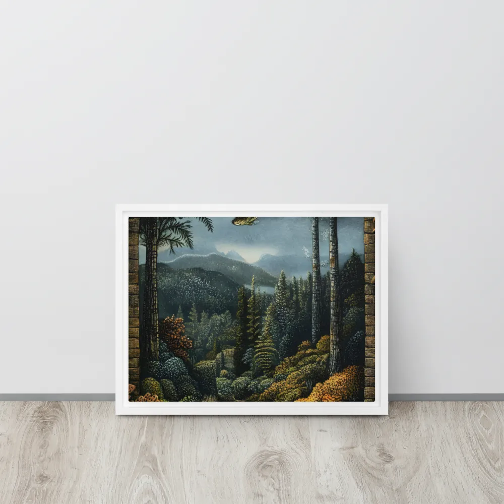 Whispers of the Enchanted Forest | Canvas with White Frame | 12″×16″