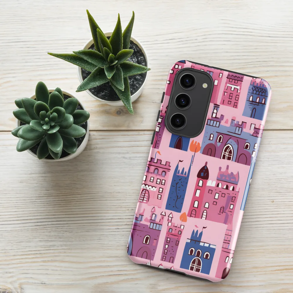 Whimsical Castles: A Playful Tapestry | Phone Case |  S23 Plus | Tough Case | Glossy