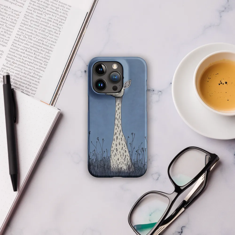 Whimsical Giraffe in Blue