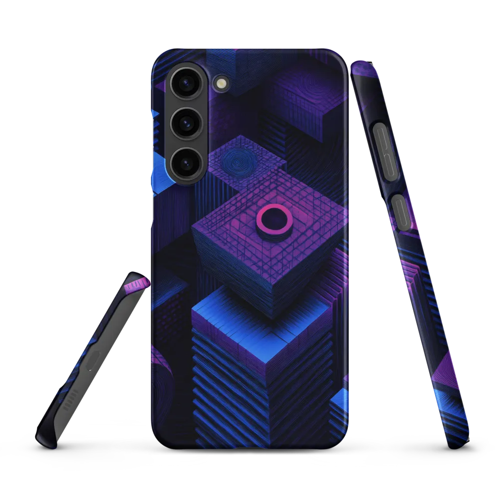Geometric Dreams in Blue and Purple