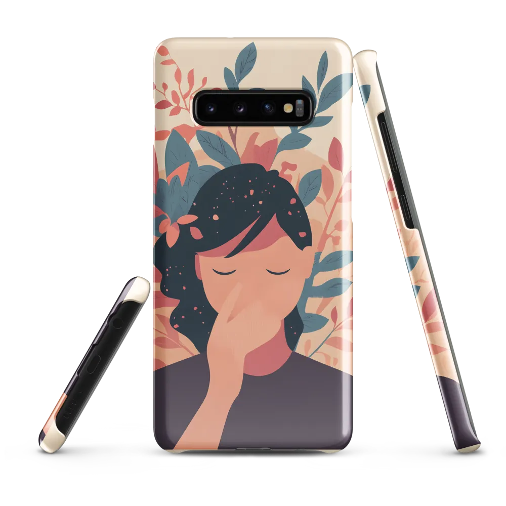 Whispers of Nature: A Serene Contemplation | Phone Case |  S10 Plus | Snap Case | Glossy