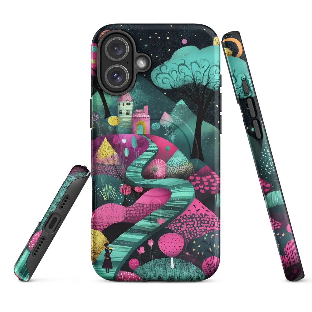 Whimsical Journey through Colorful Lands | Phone Case |  16 Plus | MagSafe® Tough Case | Matte