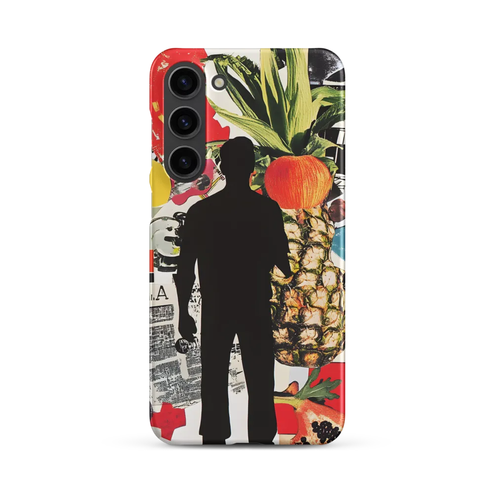 Silhouette with Pineapple Collage