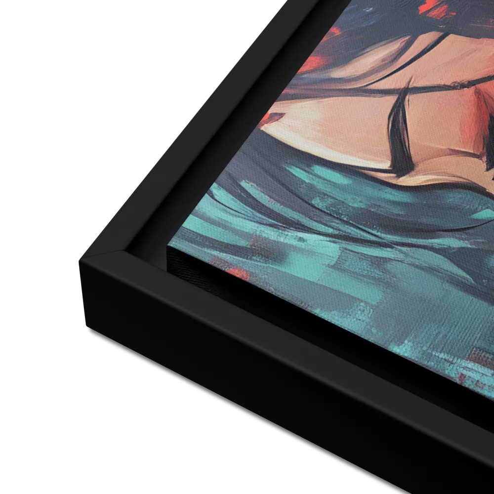 Whispers of Melancholy | Canvas with Black Frame | 18″×24″