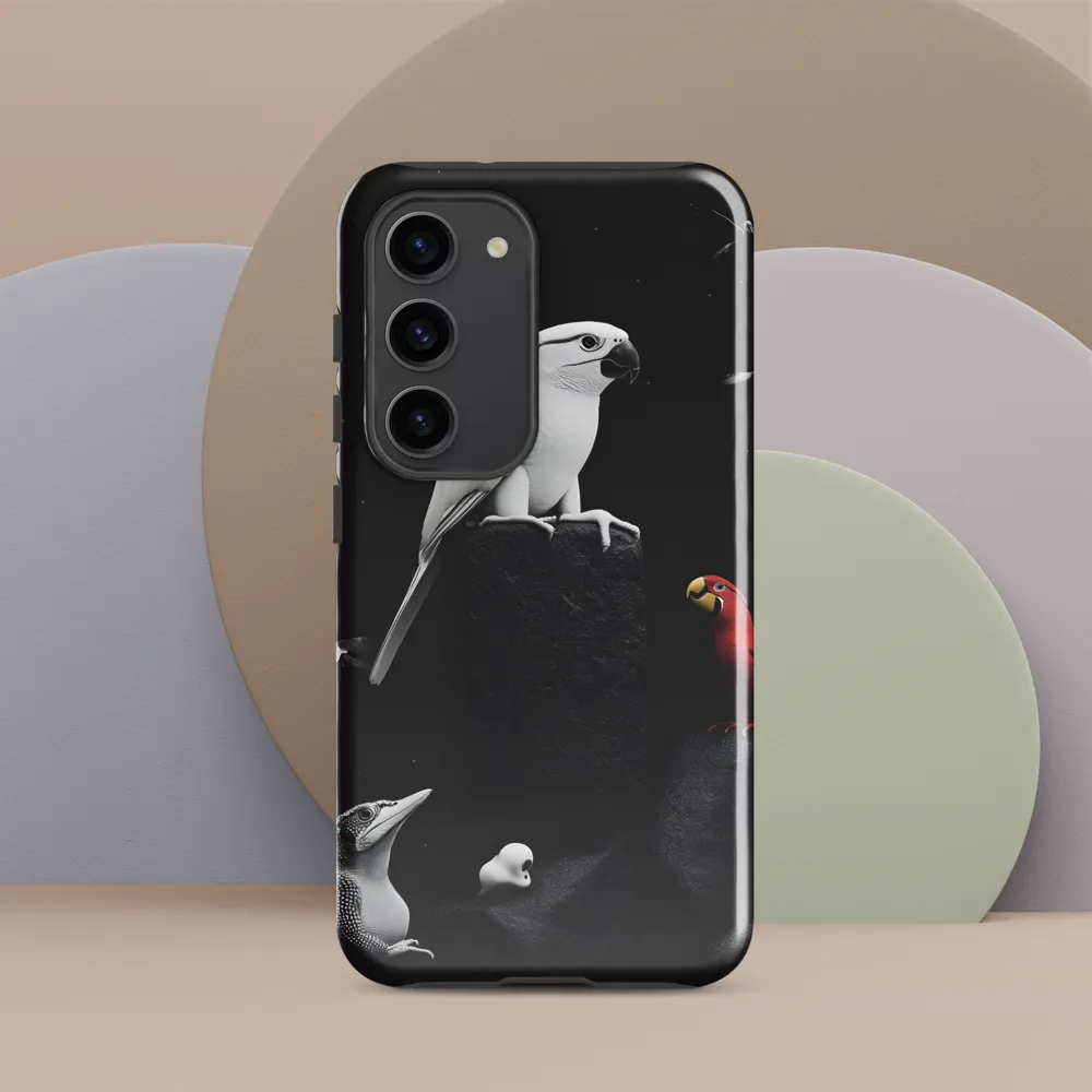 Harmony in Monochrome: A Surreal Assembly of Nature