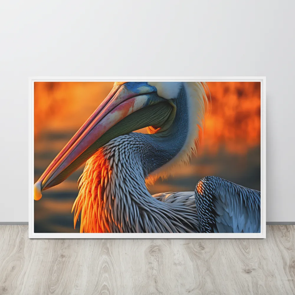Elegance of the Pelican at Sunset