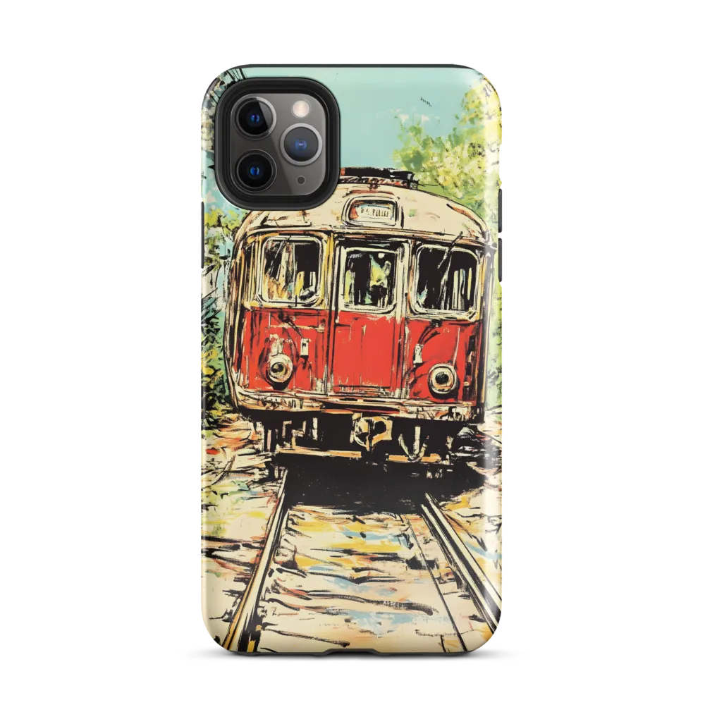 Echoes of Transit: A Train's Journey | Phone Case |  11 Pro Max | Tough Case | Glossy