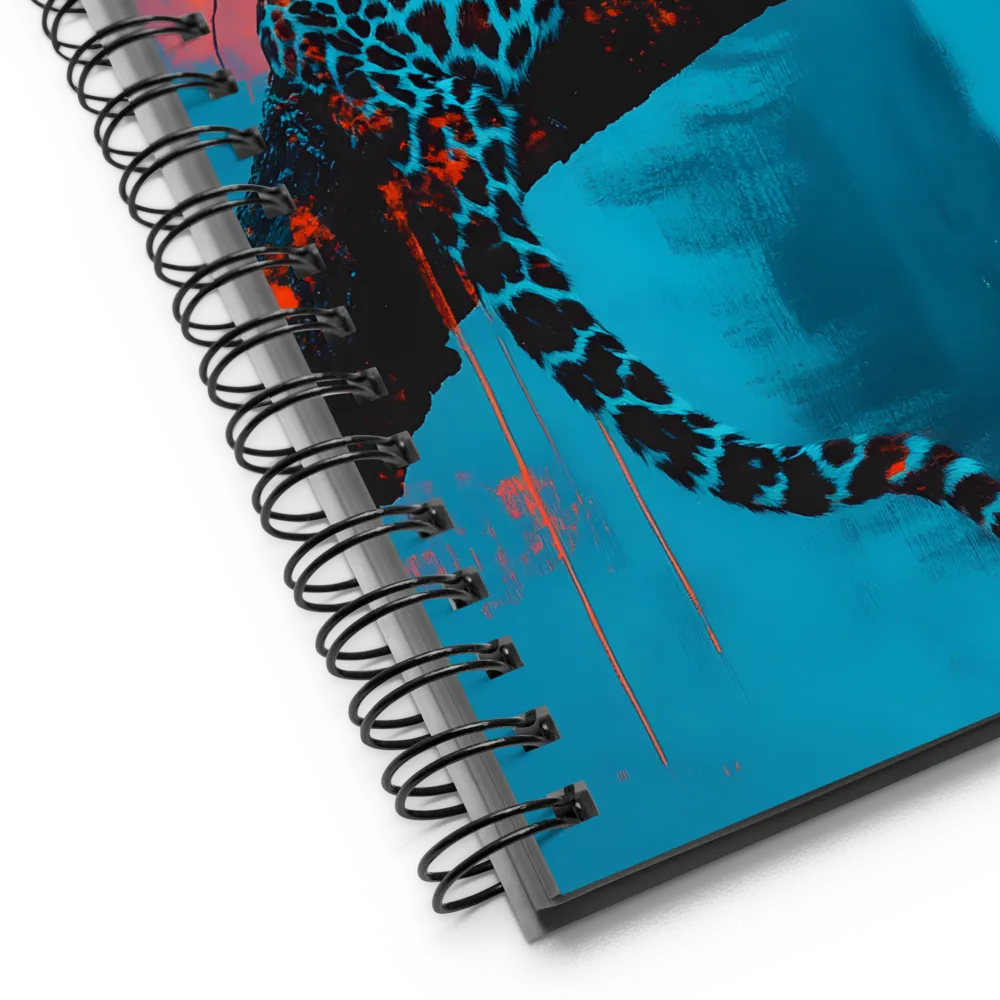 Ethereal Serenity: The Leopard's Perch | Spiral Notebook