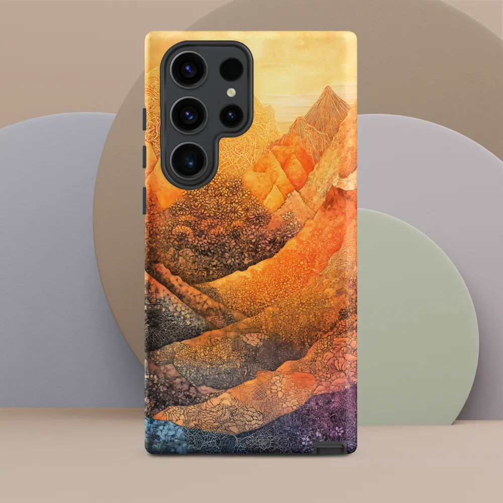 Serene Peaks of Color
