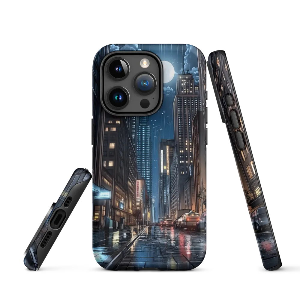 Moonlit Urban Serenity | Phone Case |  15 Pro | Tough Case | Matte