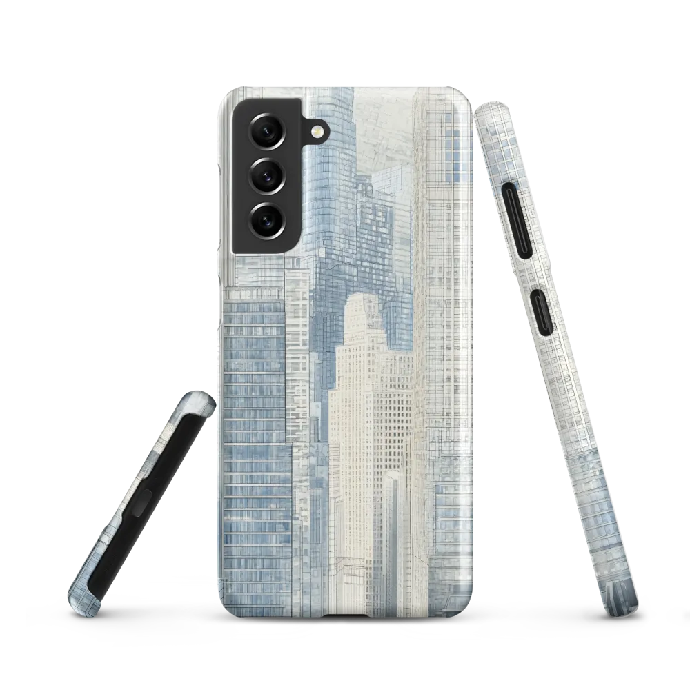 Urban Serenity: A Modern Cityscape | Phone Case |  S21 | Snap Case | Matte