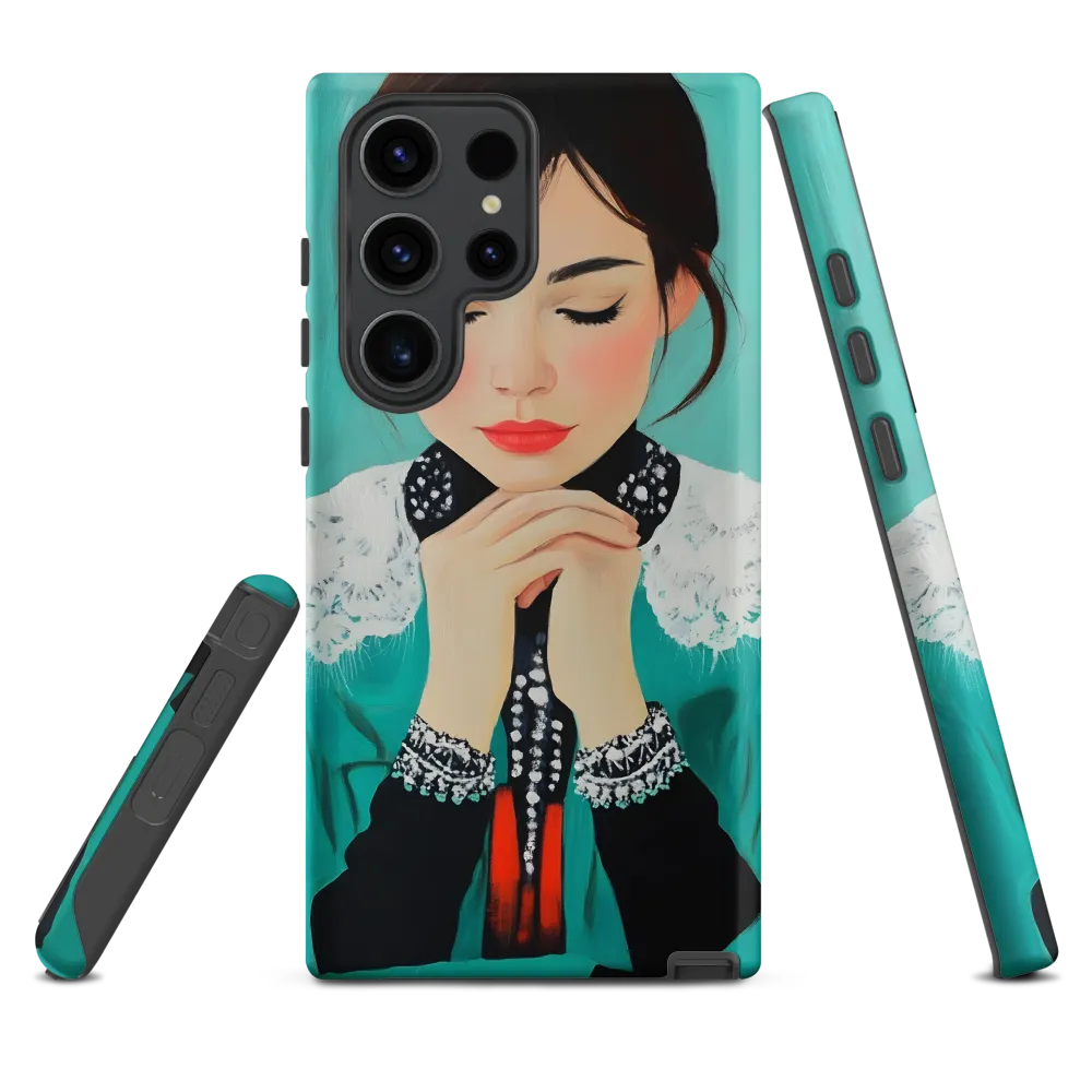 Serenity in Turquoise | Phone Case |  S23 Ultra | Tough Case | Matte