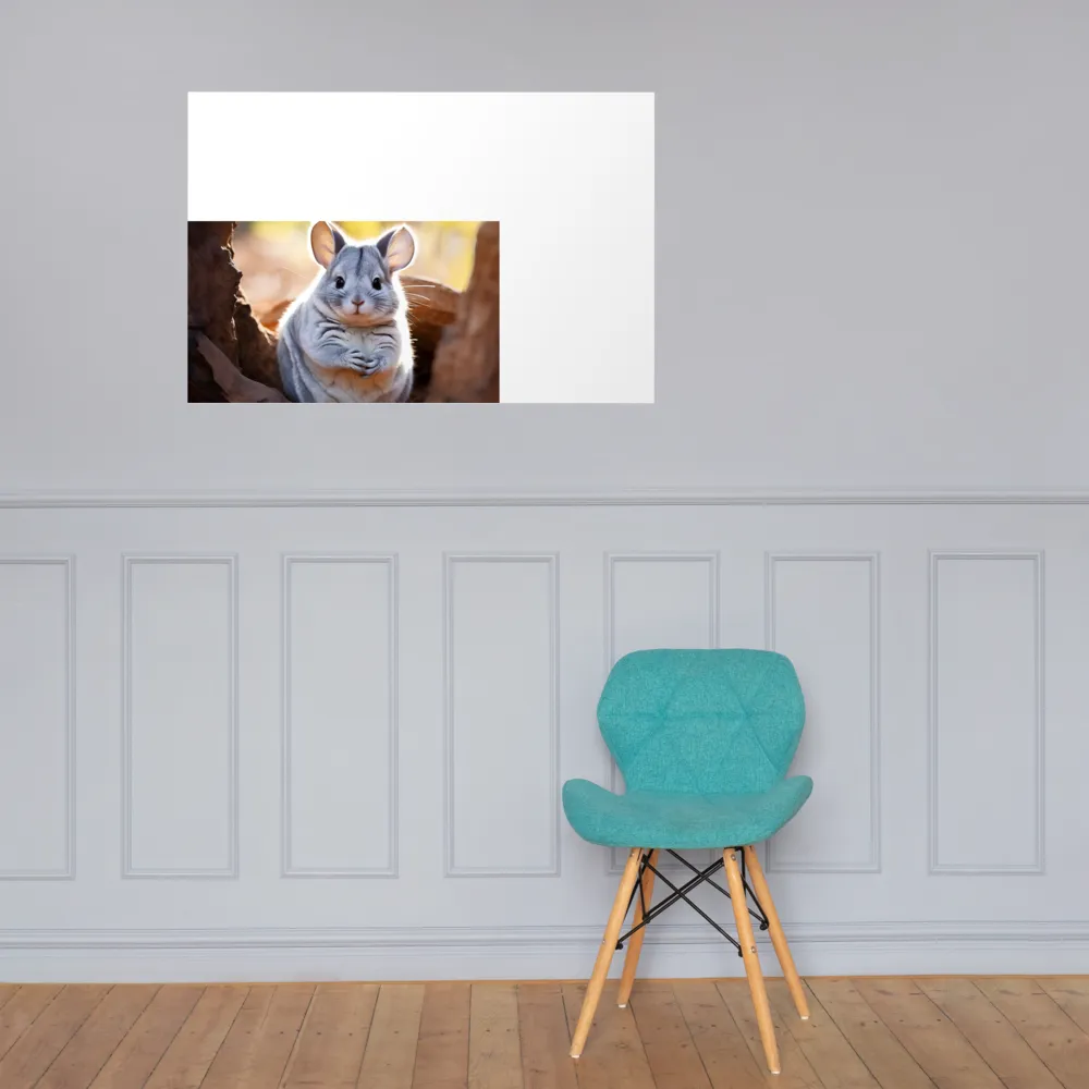 Gentle Whispers of Nature: The Chinchilla | Poster | 24″×36″
