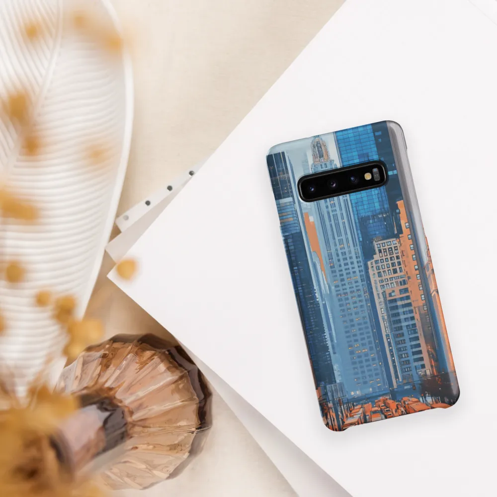 Urban Symphony in Blue and Orange