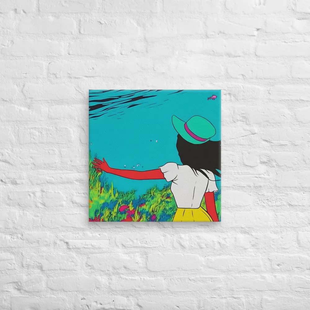 Whimsical Encounter | Canvas | 20″×20″