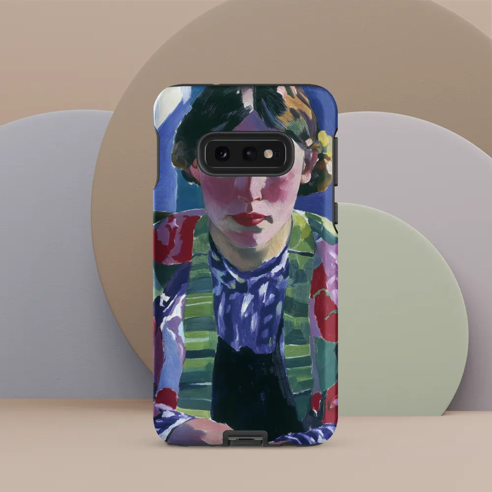 Vibrant Gaze: A Modernist Portrait
